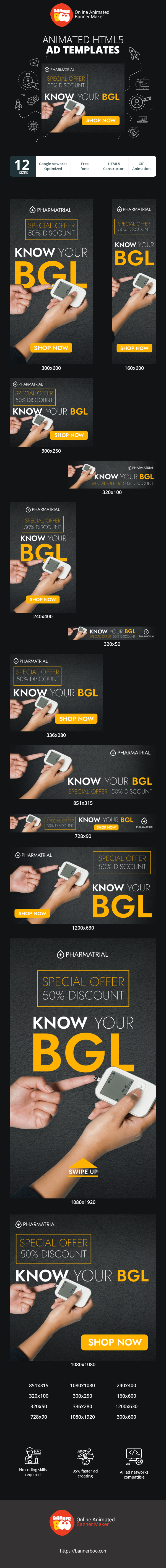 Banner ad template — Know Your BGL — Special Offer 50% Discount