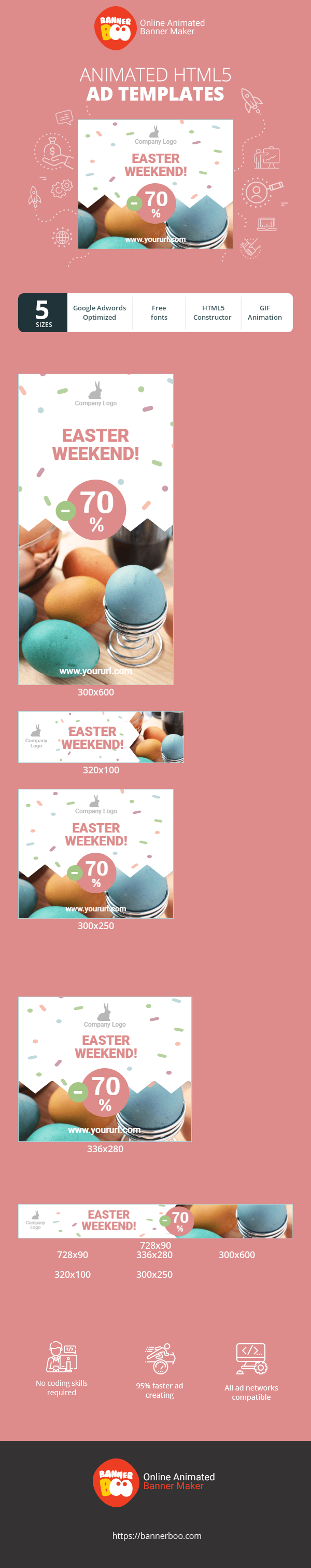 Banner ad template — Easter weekend!