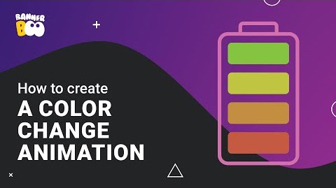 How to create a color change animation in BannerBoo SVG Animator