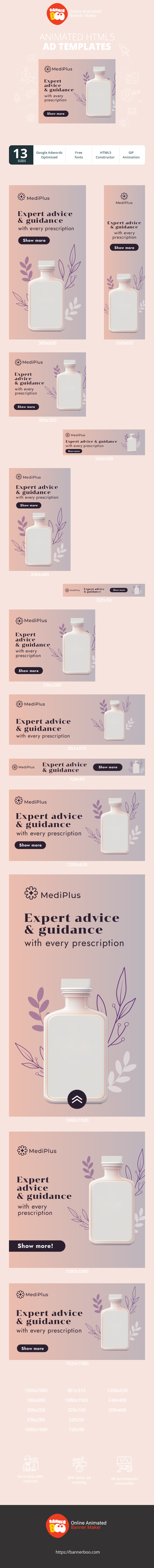 Banner ad template — Expert Advice & Guidance — With Every Prescription