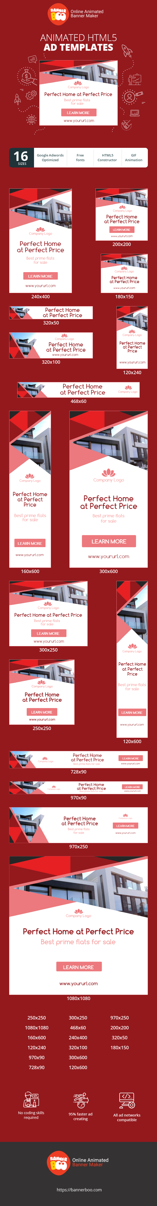 Banner ad template — Do you want to buy an appartment?