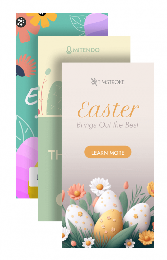 HTML5 Easter banner templates