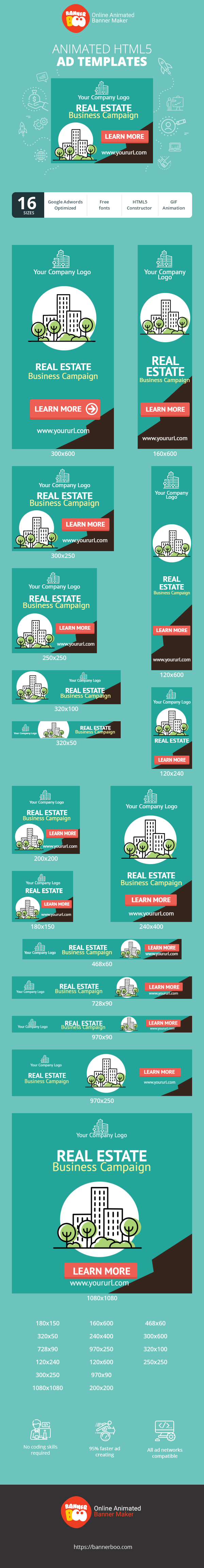 Шаблон рекламного банера — Real Estate Business Campaign