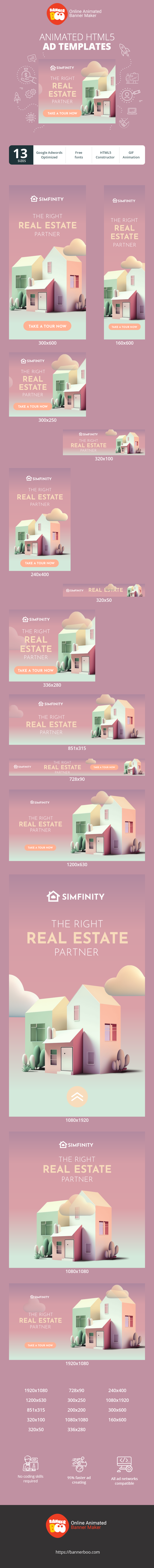 Szablon reklamy banerowej — The Right Real Estate Partner — Real Estate