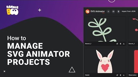 Как управлять проектами BannerBoo SVG Animator