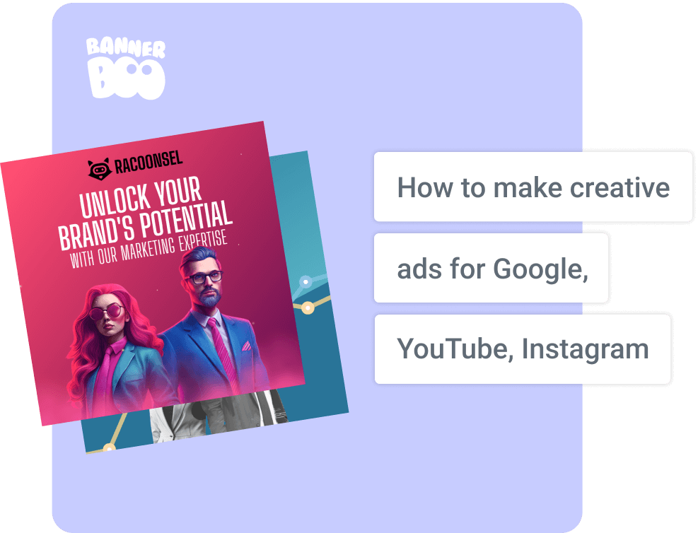 Online banner maker for Google, YouTube, Instagram, and Facebook: how to make creative ads using a universal advertising platform