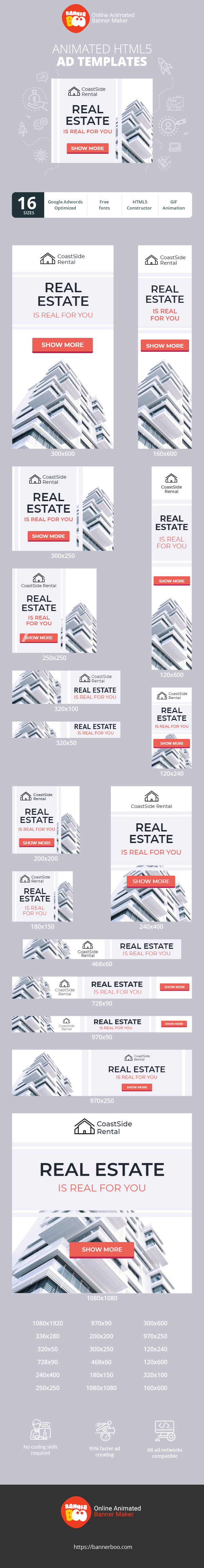 Banner ad template — Real Estate — Is Real For You