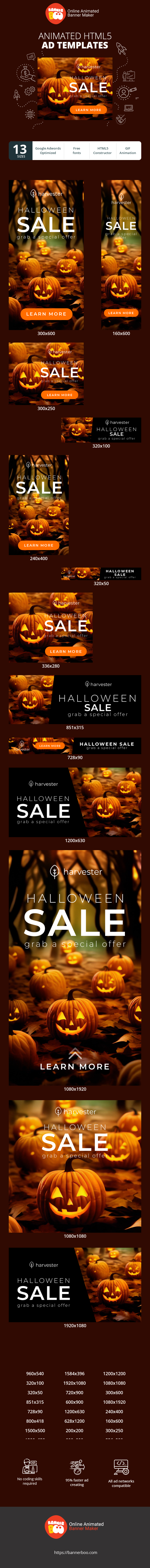 Banner ad template — Happy Halloween — Grab A Special Offer!