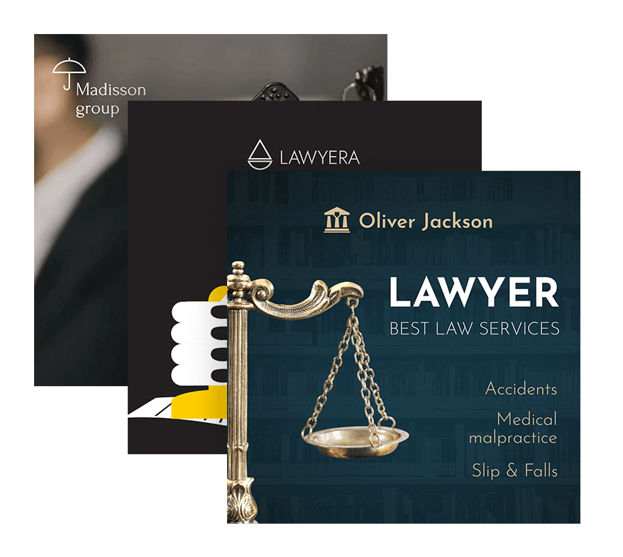 Law and Justice Banner Templates for Social Media