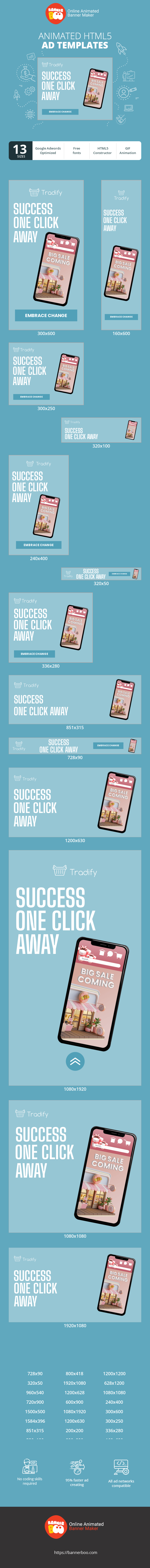 Banner ad template — Empower Your Digital Evolution — Success One Click Away
