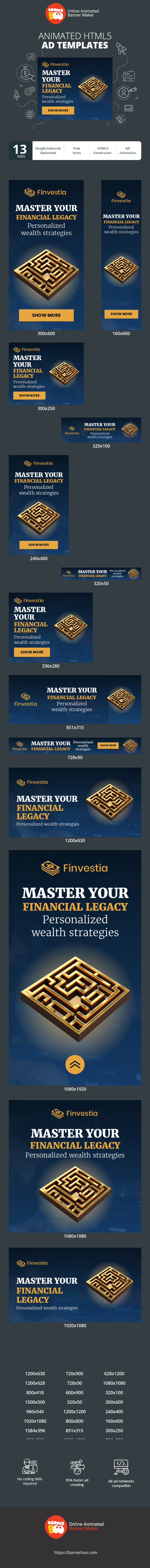 Banner ad template — Master Your Financial Legacy — Personalized  Wealth Strategies