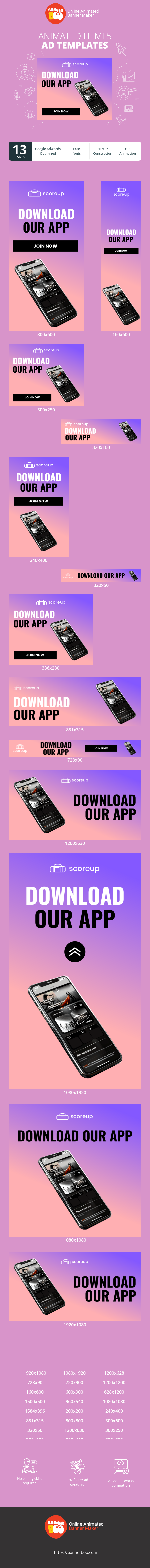 Szablon reklamy banerowej — Kümmere dich um deinen Körper — Lade unsere App herunter