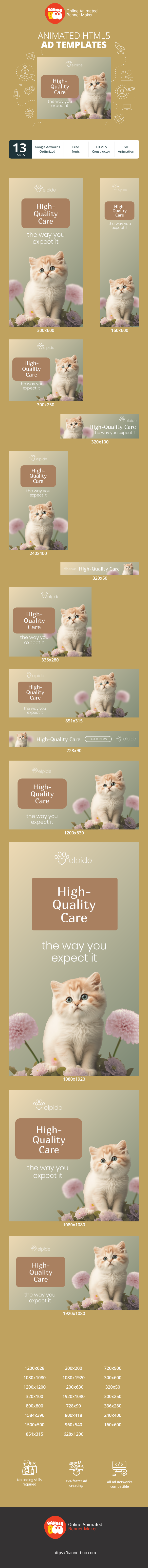 Szablon reklamy banerowej — Hochwertige Pflege – So, wie Sie es erwarten