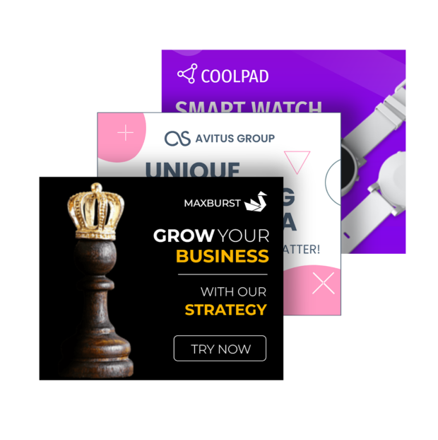 Animated business banner templates