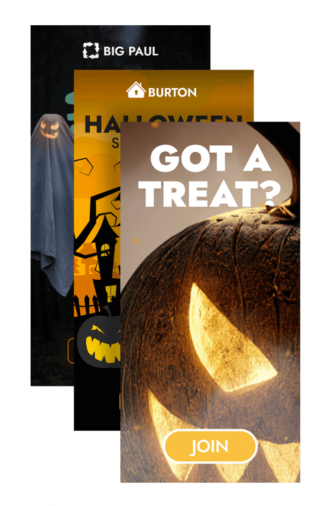 HTML5 Halloween Banner Templates
