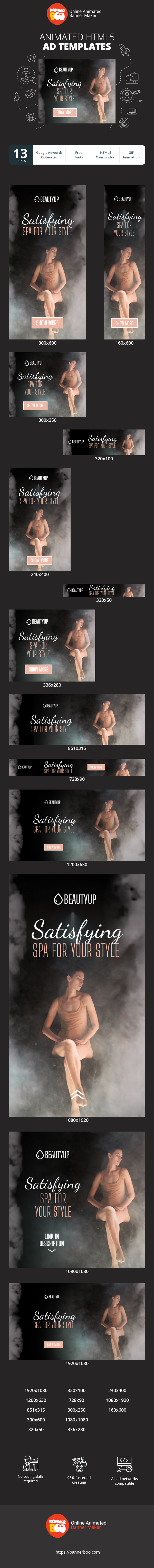Szablon reklamy banerowej — Zufriedenstellendes Spa für Ihren Stil — Spa