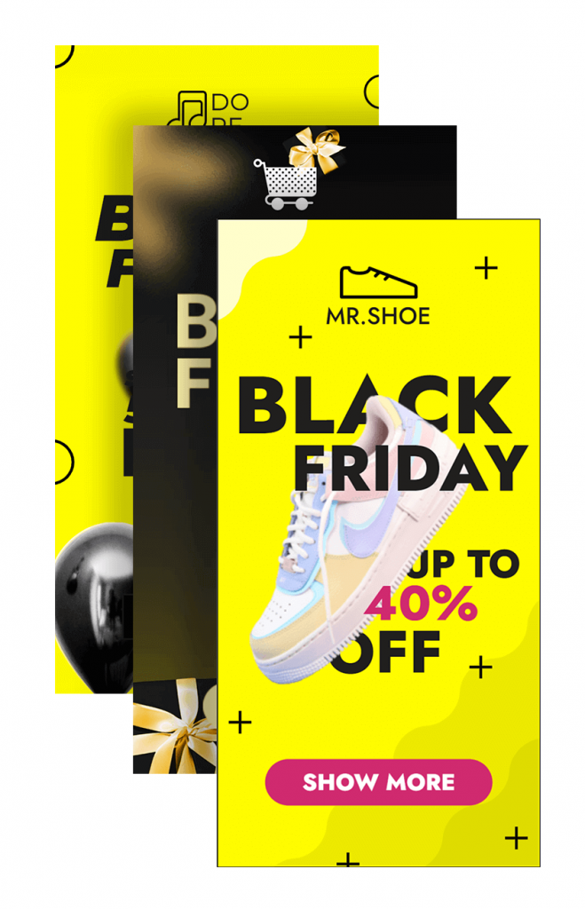 HTML5 Banner Templates for Black Friday