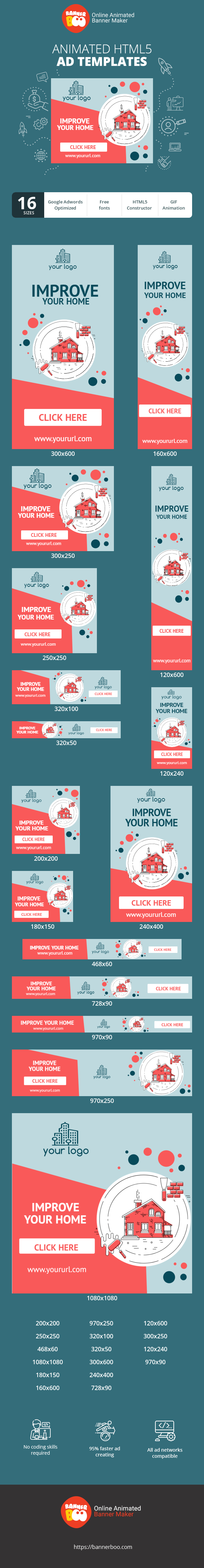 Banner ad template — Improve your home!