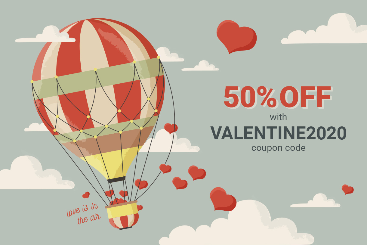 Get what you want from BannerBoo + 50% Valentine discount!