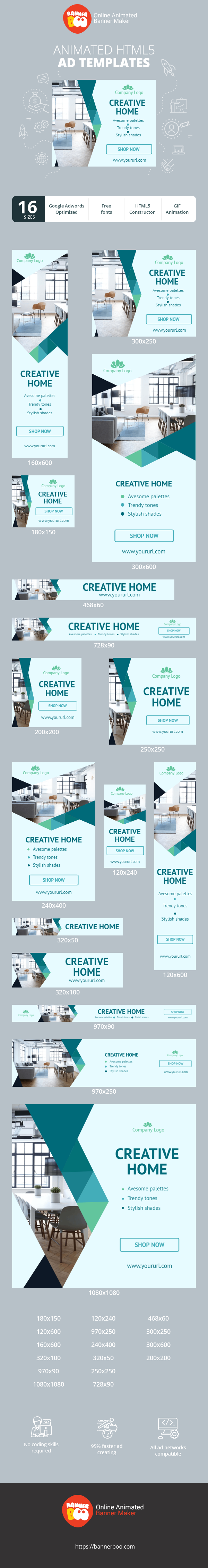 Banner ad template — Creative Home Solutions