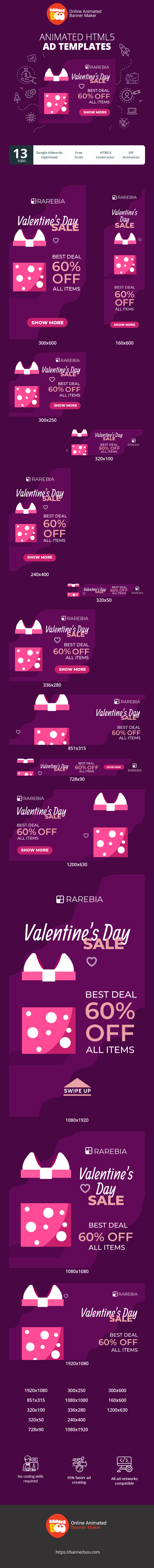 Valentine's Day Sale — Best Deal 60% Off All Items