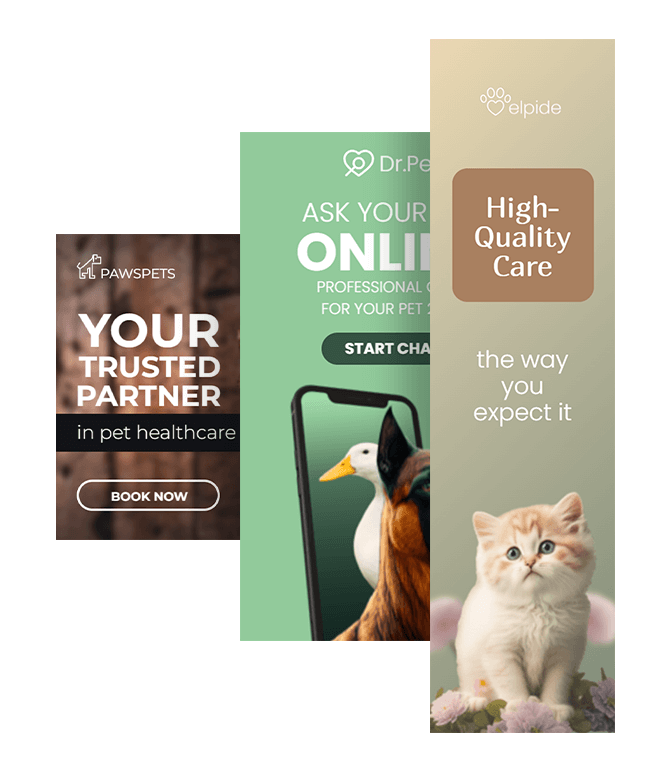 Безплатні шаблони банерів товарів для домашніх тварин
