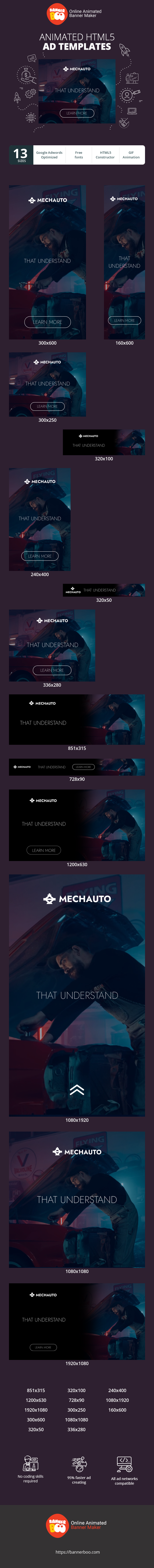 Banner ad template — Hands That Understand Your Car Very Well — Transport