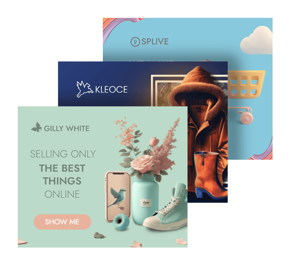Animated e-commerce banner templates