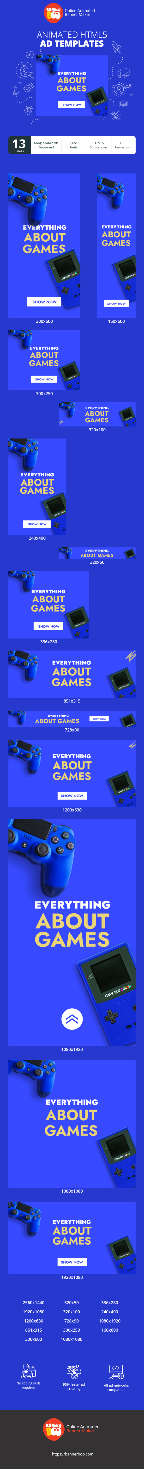 Banner ad template — Everything About Games — Everything What You Need