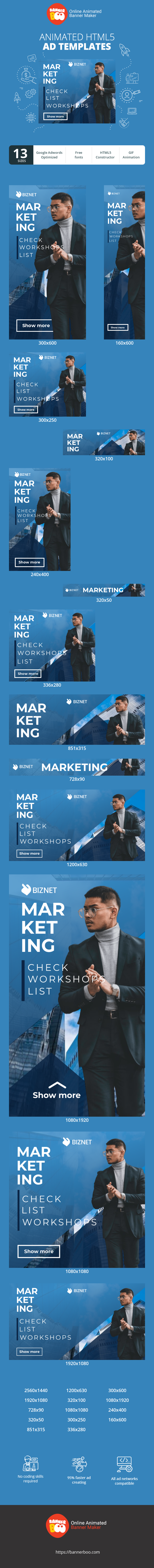 Banner ad template — Marketing — Check Workshops List