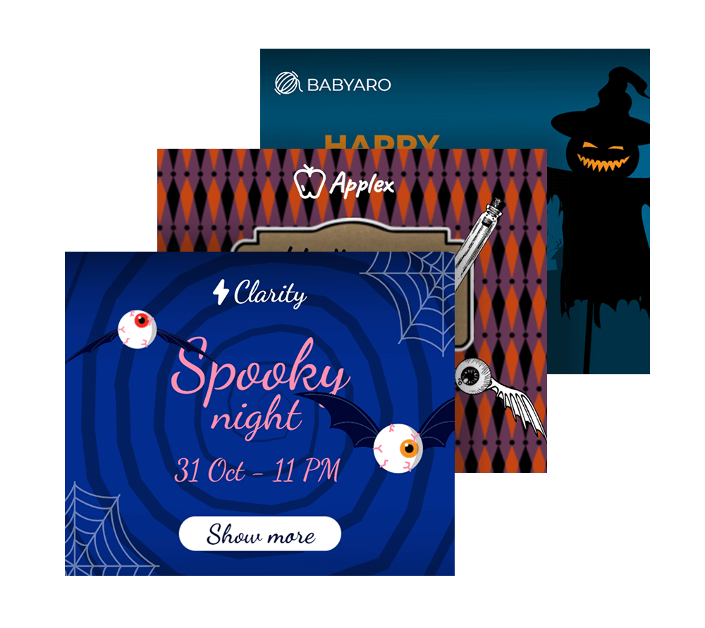 Animated Halloween Banner Templates