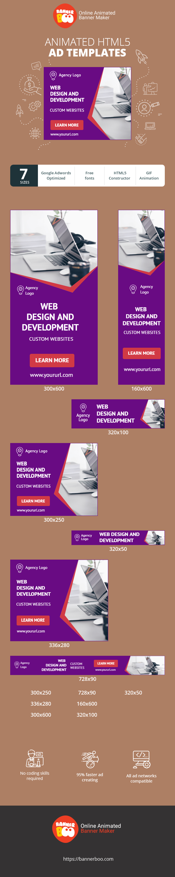 Szablon reklamy banerowej — Web Design and Development — Custom Websites