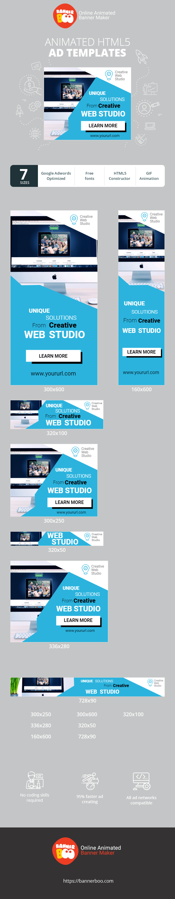 Banner ad template — Unique Solutions From Creative Web Studio