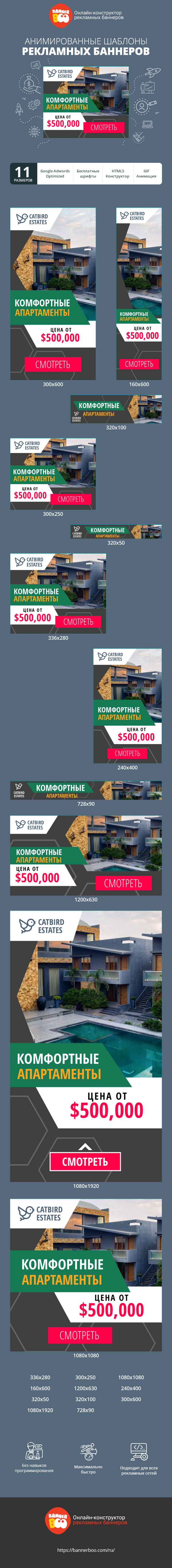 Комфортные апартаменты — цена от $500000