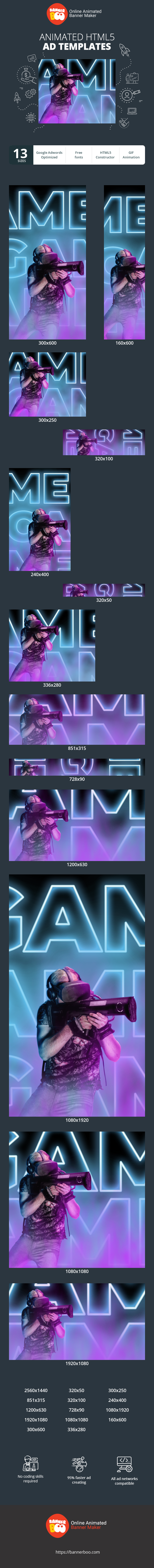 Banner ad template — Fri Stream — Core Gamers