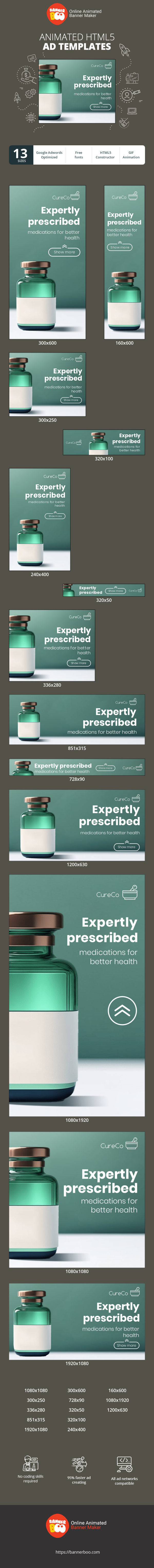 Banner ad template — Expertly Prescribed — Medications For Better Health