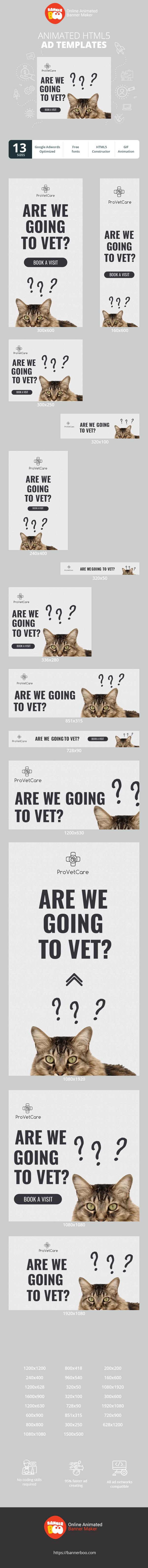 Banner ad template — Are We Going — To Vet? 
