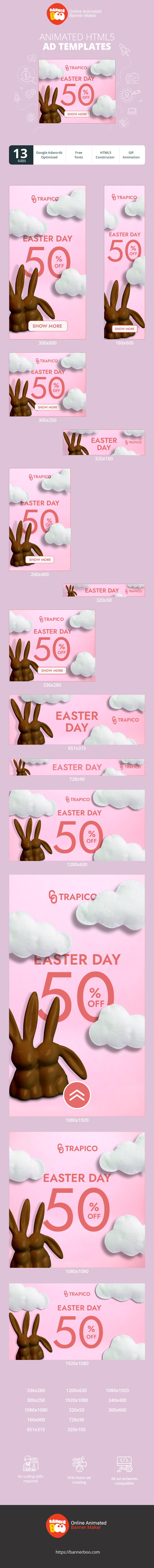 Szablon reklamy banerowej — Ostertag — 50 % Rabatt