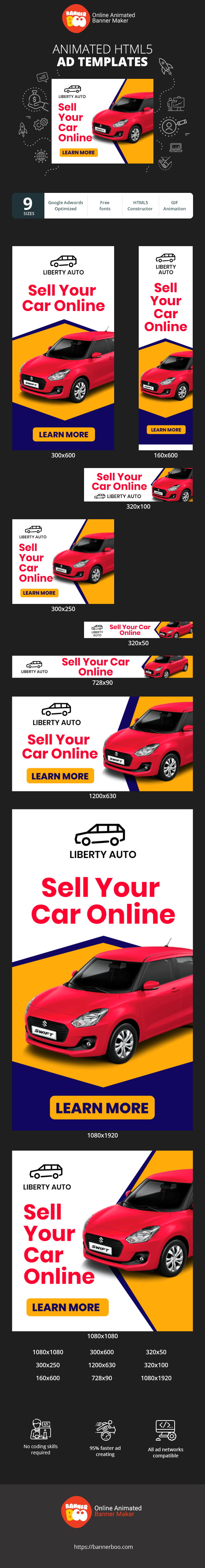 Banner ad template — Sell Your Car Online