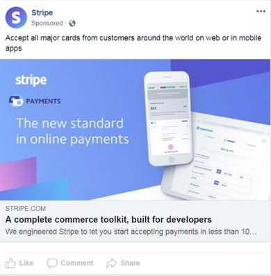 Stripe ad example