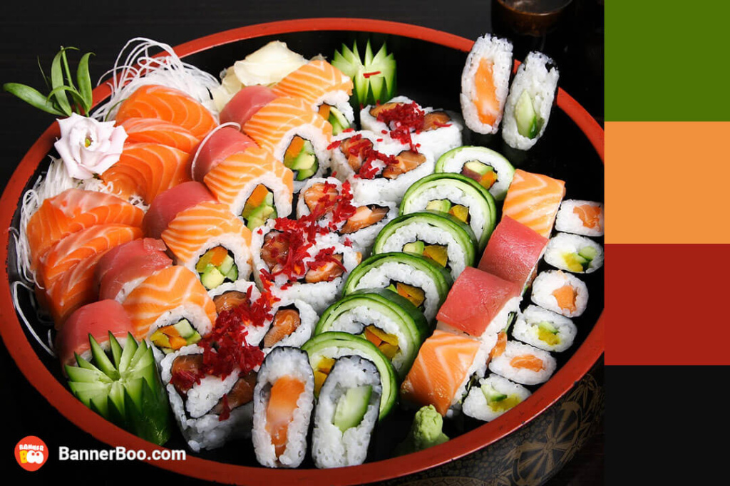 talerz sushi