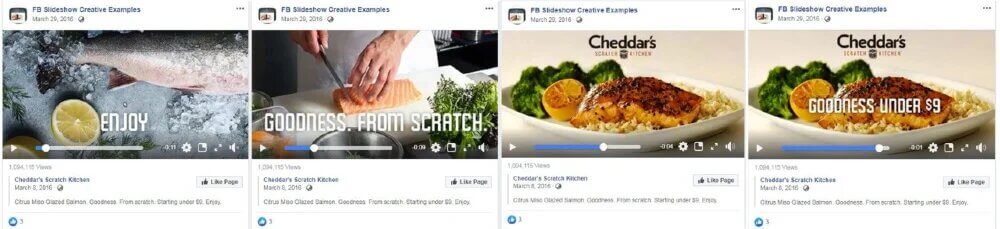 facebook slideshow ad sample