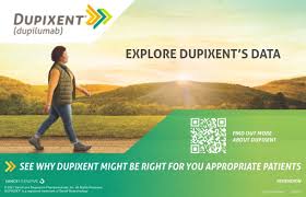 Pharma banner ad example from Sanofi/Regeneron’s Dupixent