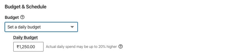 how to set budget on linkedin ad campaign
