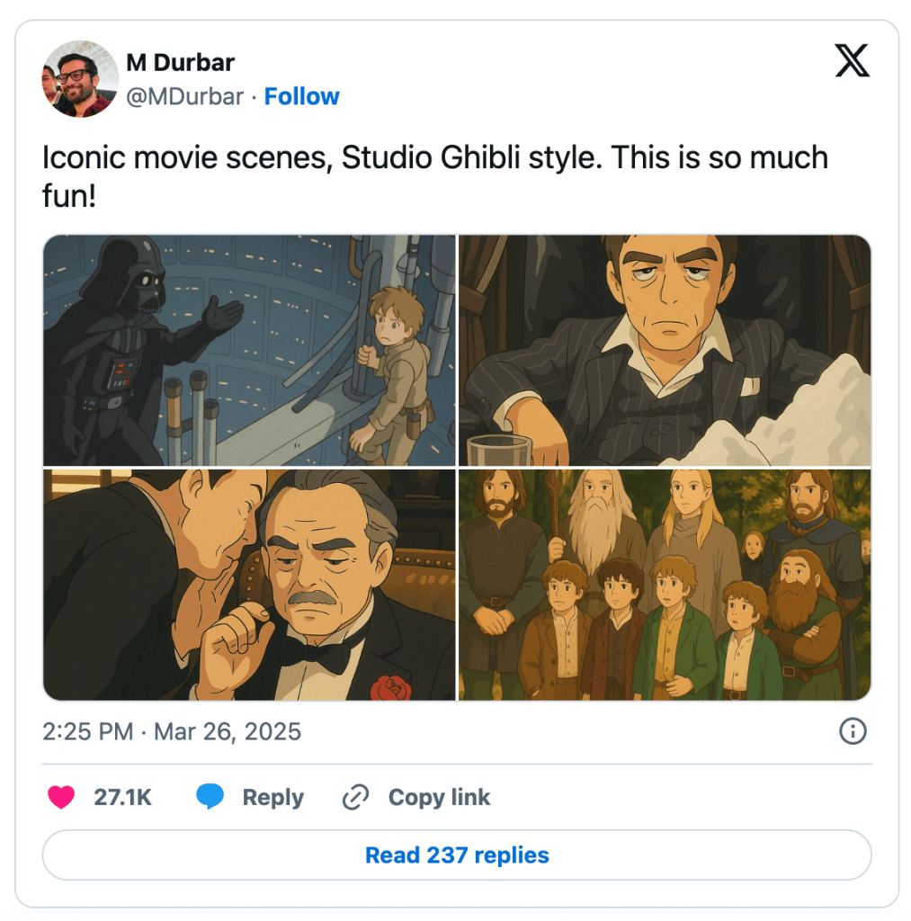  Al у стилі Studio Ghibli