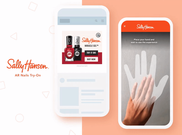 Rich Media ad example from Sally Hansen