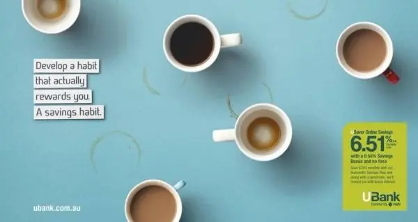 Finanzielle Gewohnheiten Werbung