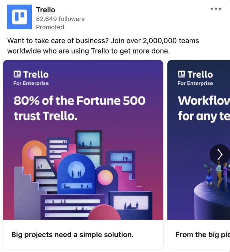 Trello ad example