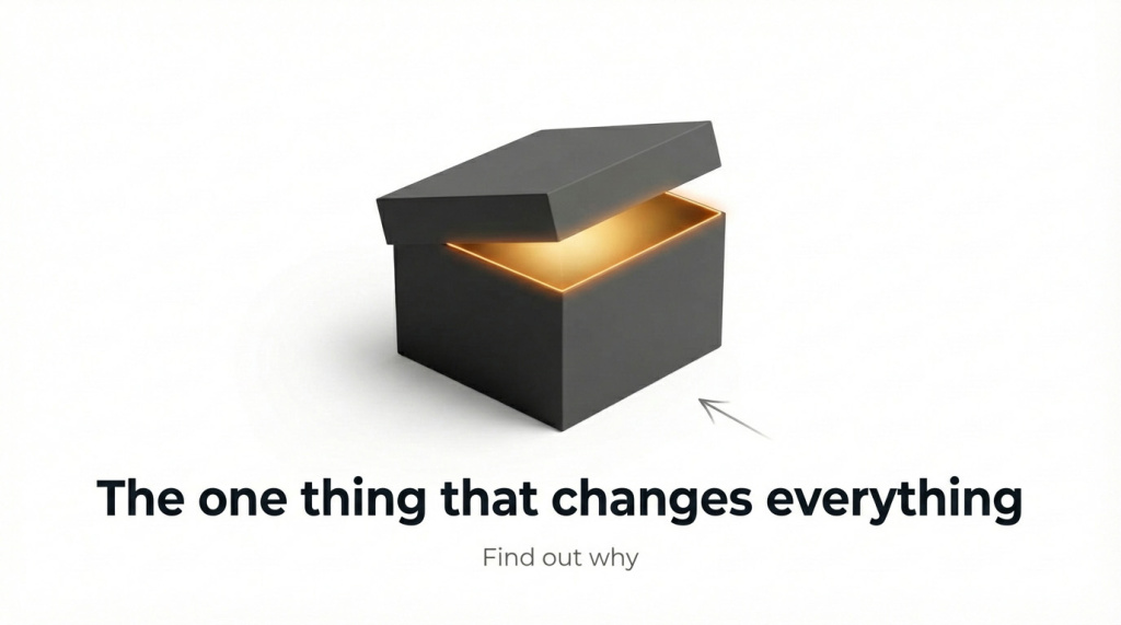 Curiosity as an attention grabbing tool 