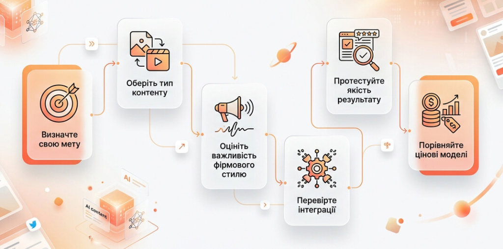 Чек-ліст вибору Al-генератора постів для бізнесу